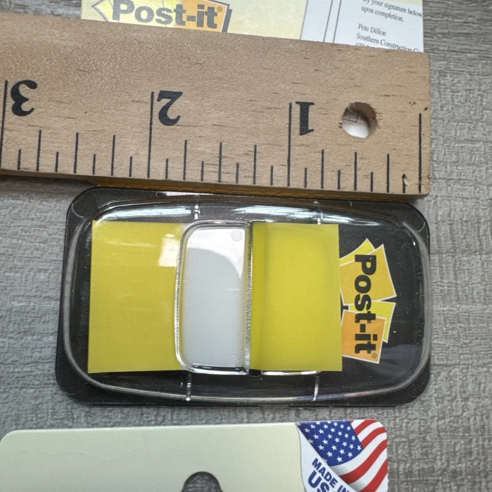 24 Pack - Post-it Standard Page Flags in Dispenser Yellow 1